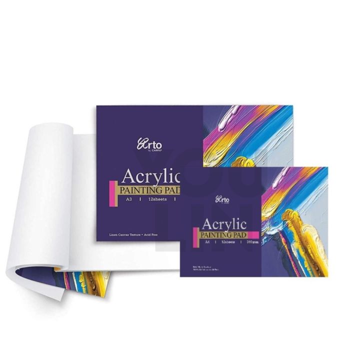 Arto CR36264/5 360GSM Acrylic Painting Paper Pad 12'S