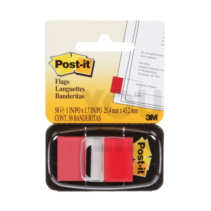 3M Post it Tape Flags 680-1 (Red)
