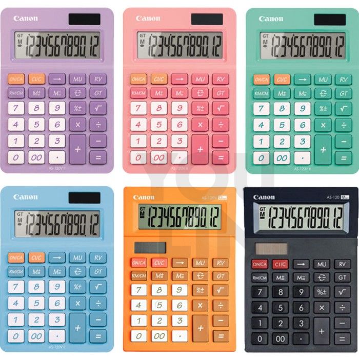 Canon Desktop Calculator 12 Digits AS-120V II 