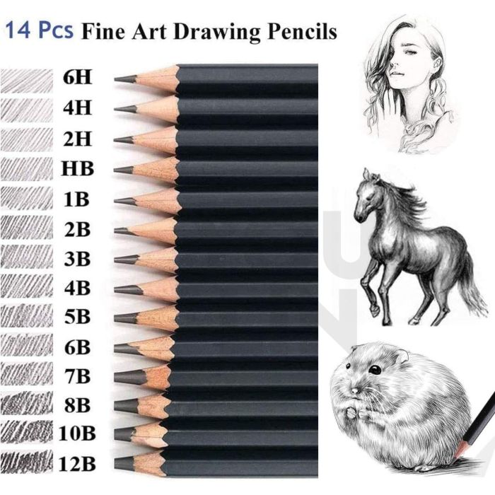 Faber Castell 9000 Pencil Drawing Sketching Graphite (Per pcs)