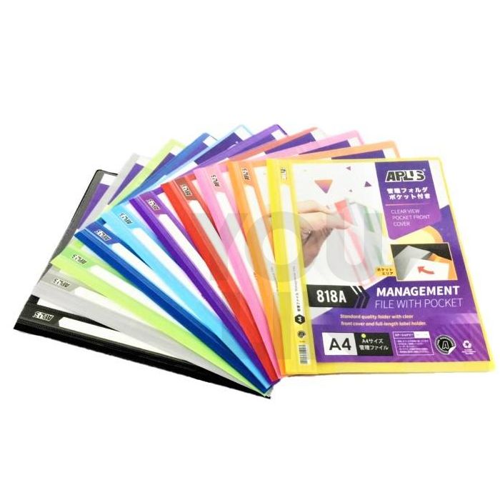 APLUS 818A A4 Management File With Pocket