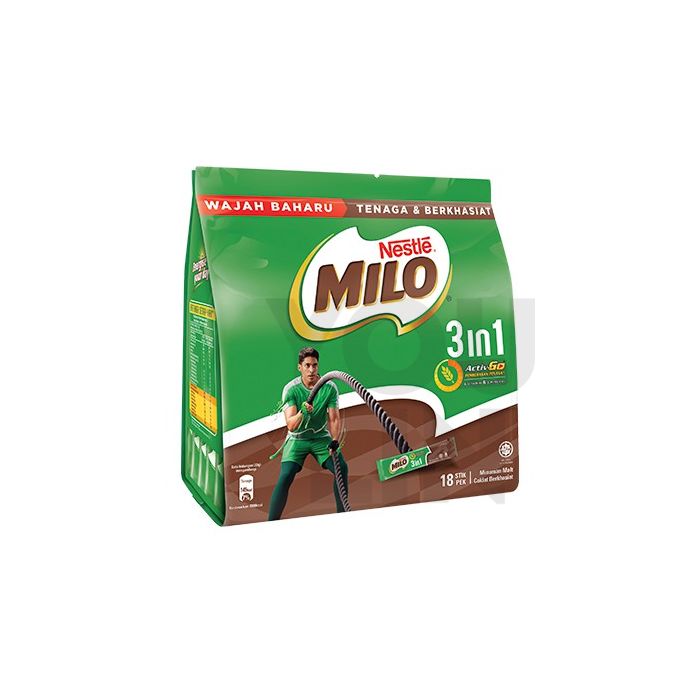 MILO ACTIV-GO 3 IN 1 - STICK PACK (14'Sx33G)