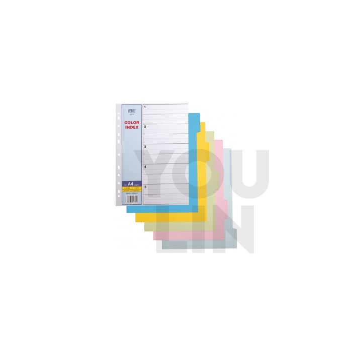 CBE 907-5 5 Colour Paper Index Divider