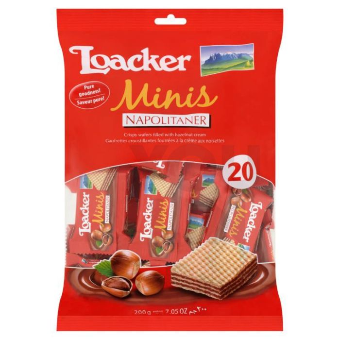 LOACKER MINIS (NAPOLITANER) WAFER BISCUITS 200GM (20'S/PKT)