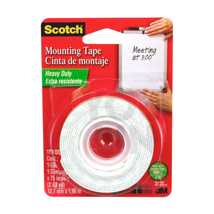 SCOTCH 124-10M MOUNTING TAPE - 24MM X 10M