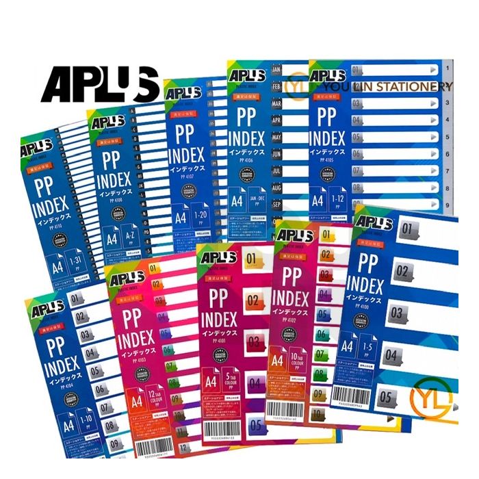 APLUS PP-4208 PP Index Divider A-Z (Colour)