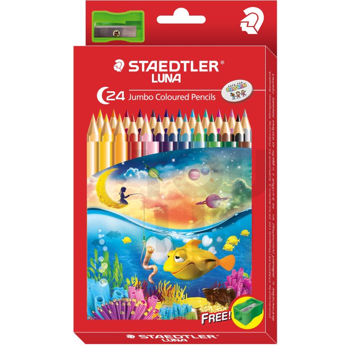 STAEDTLER 139 C24 Luna Jumbo Colour Pencil (L)