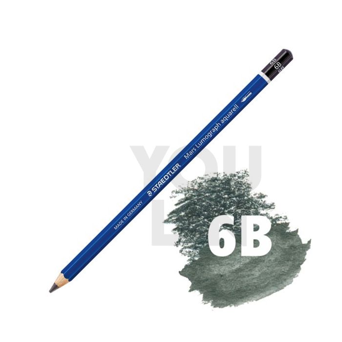 STAEDTLER 100A-6B Mars Lumograph Aquarell Pencil