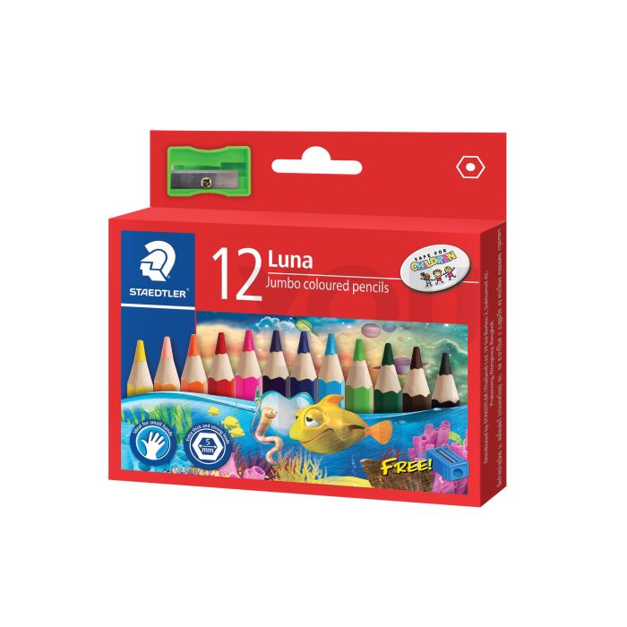 STAEDTLER 139 01C12 Luna Jumbo Colour Pencil (S)