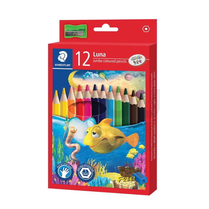 STAEDTLER 139 C12 Luna Jumbo Colour Pencil (L)