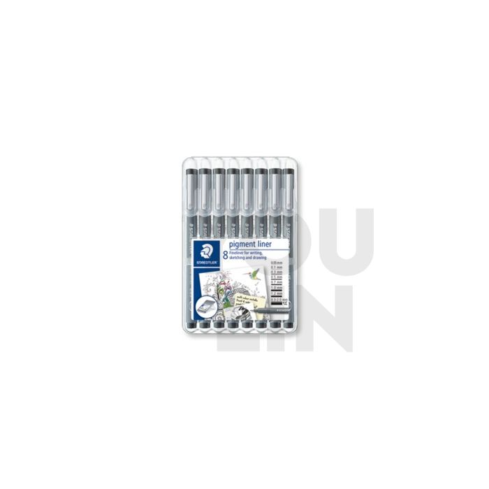 STAEDTLER 308 SB8 Pigment Liner Set of 8's