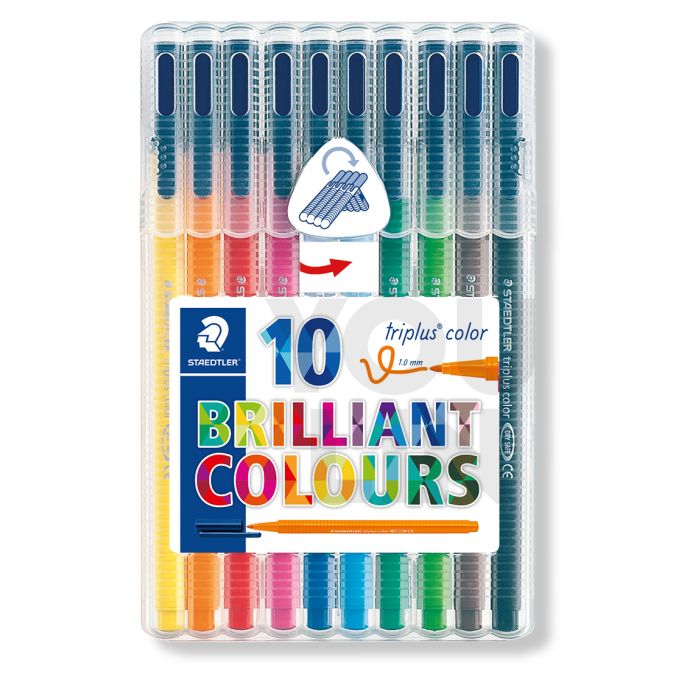 STAEDTLER 323 SB10 Triplus Set of 10 Colors