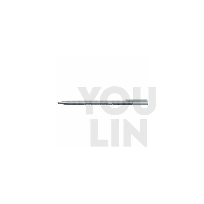 STAEDTLER 334-82 Triplus Fineliner- Silver Grey