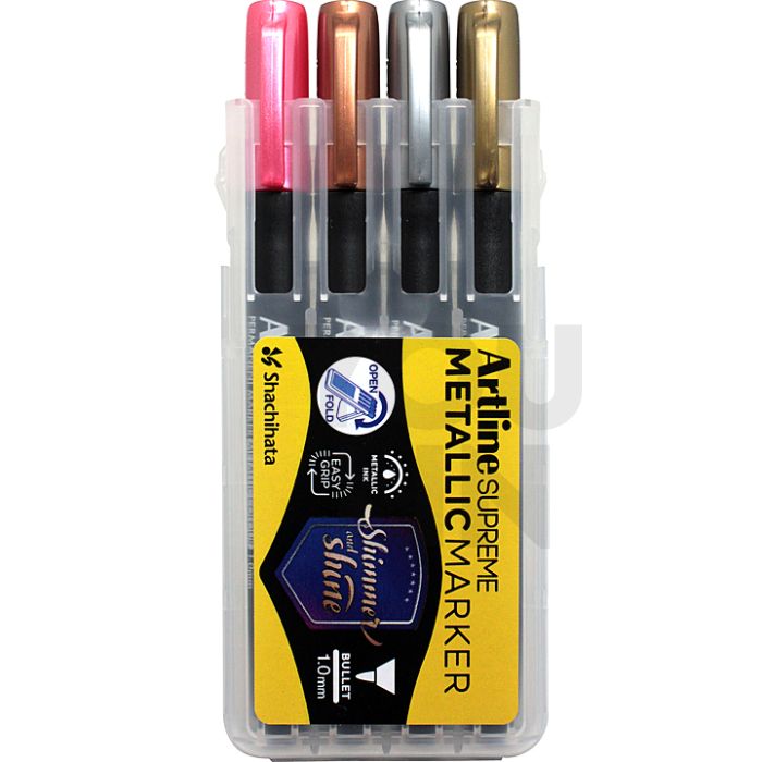 Artline EPF-790/4PW1 Permanent Metallic Marker Pen 1.0mm 4 Colour