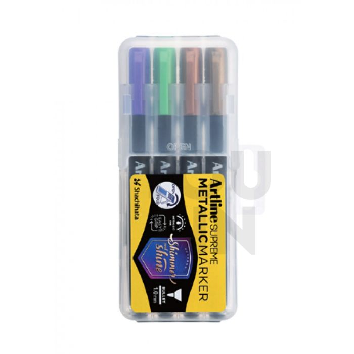 Artline EPF-790/4PW2 Permanent Metallic Marker Pen 1.0mm 4 Colour