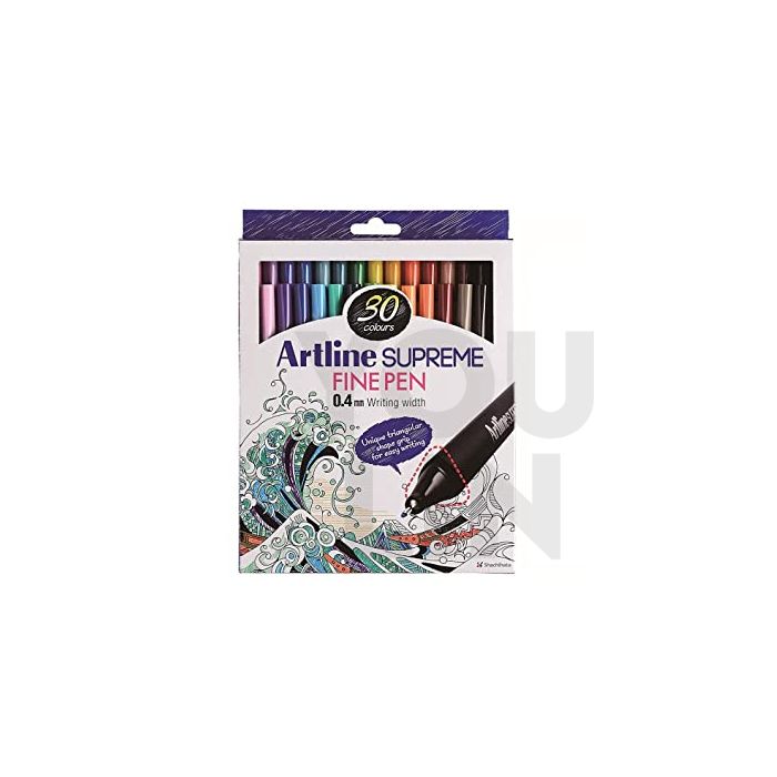 Artline EPFS-200/30W Supreme Writing Pen 0.4mm 30 Colour