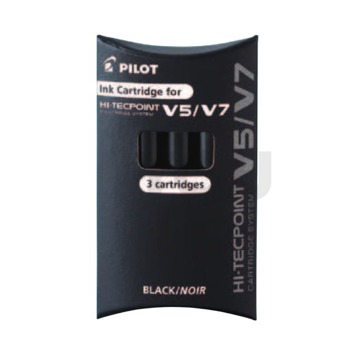 PILOT Bxs-Ic Ink Cartridge For Bxc - V5/V7 3Pcs/Pkt - Black
