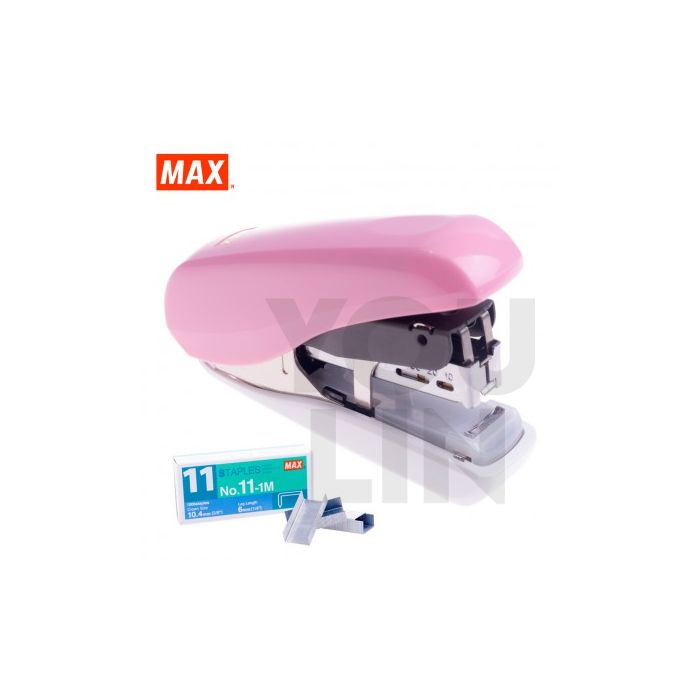 Max Stapler HD-11FLSK (Flat-Clinch) - Pink