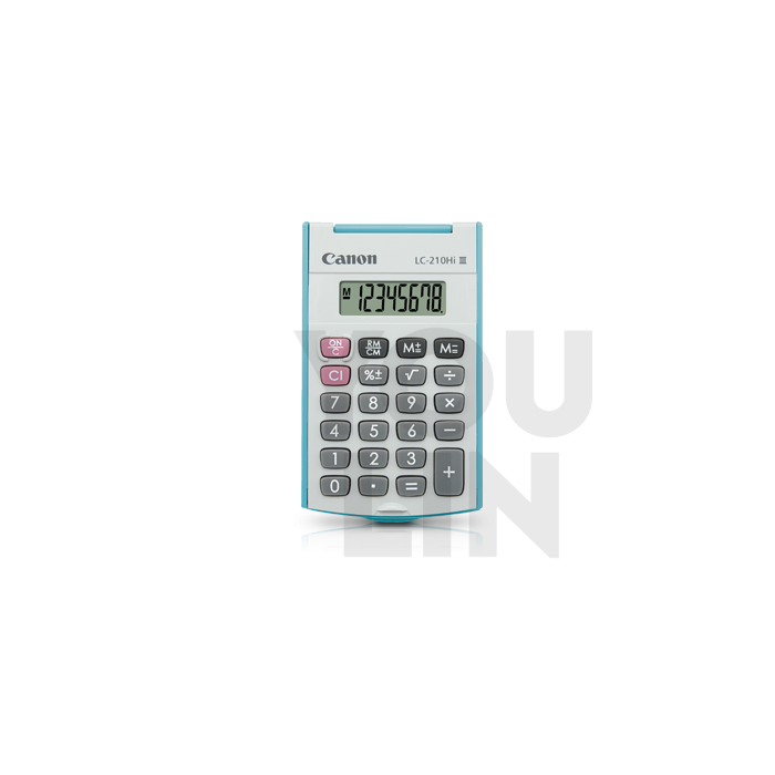Canon Pocket Calculator 8 Digits LC-210HI III - Blue