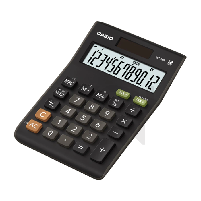 Casio Calculator 12 Digits GST Ready Tax MS-20B