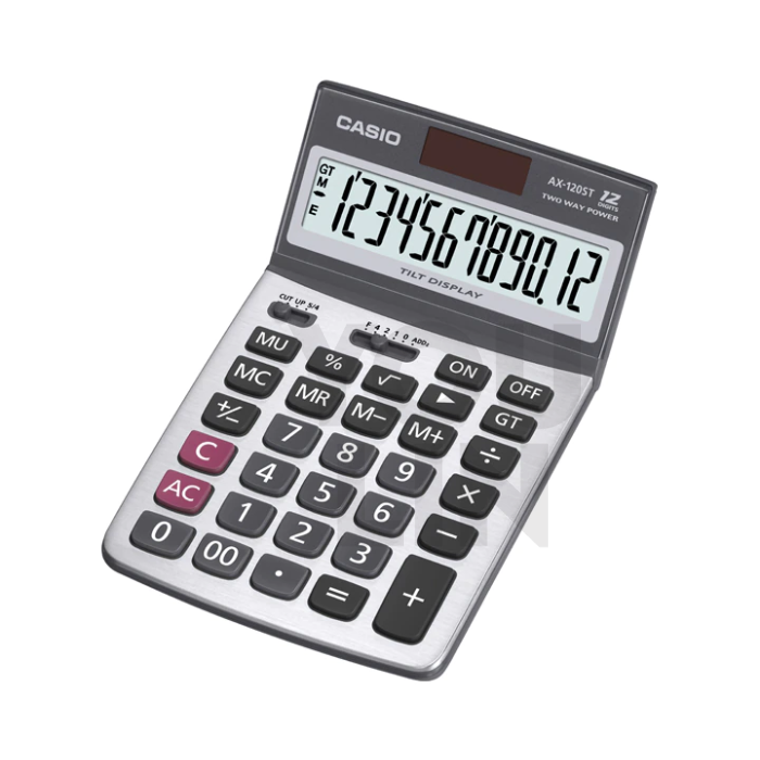 Casio Calculator 12 Digits AX-120ST