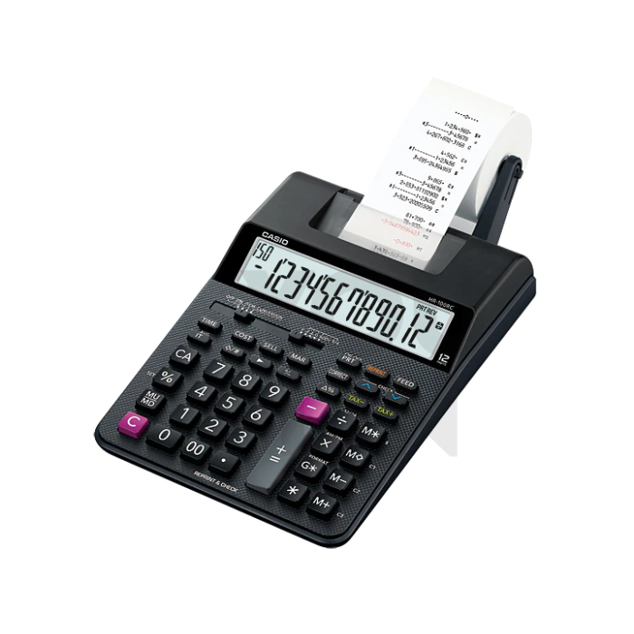 Casio Calculator 12 Digits HR-100RC Black