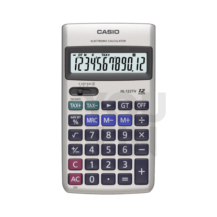 Casio Calculator 12 Digits HL-122TV-W