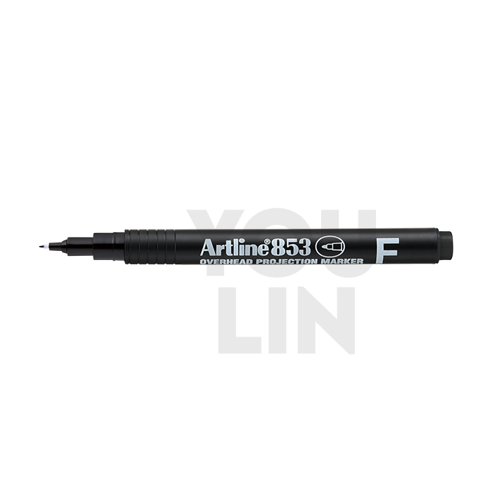 Artline 853 Ohp Permanent Marker Pen 0.5mm - Black