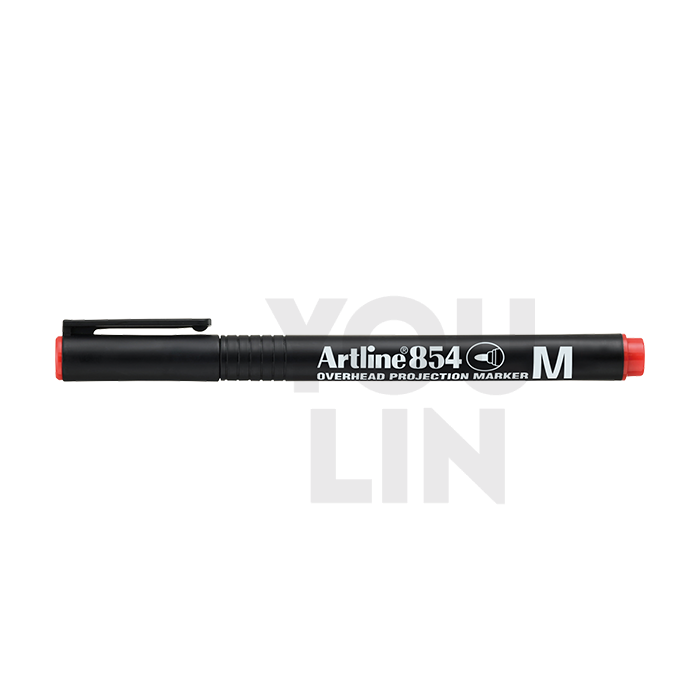 Artline 854 Ohp Permanent Marker Pen 1.0mm - Red
