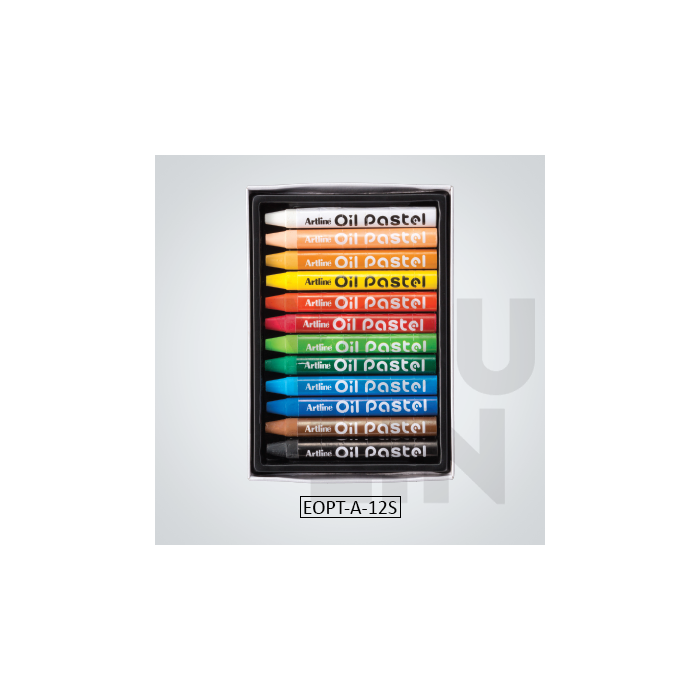Artline Triangular Oil Pastel 12 Colour