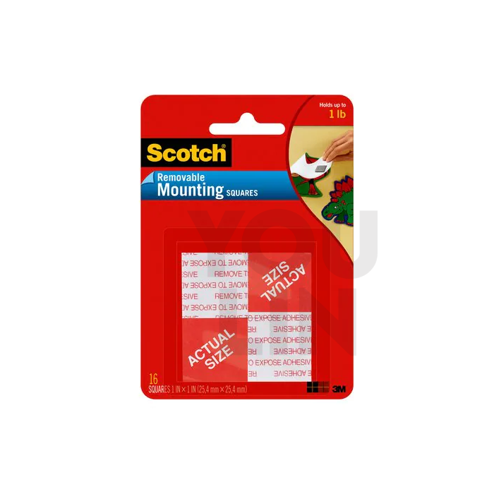 Scotch 108 Removable Mounting Squares