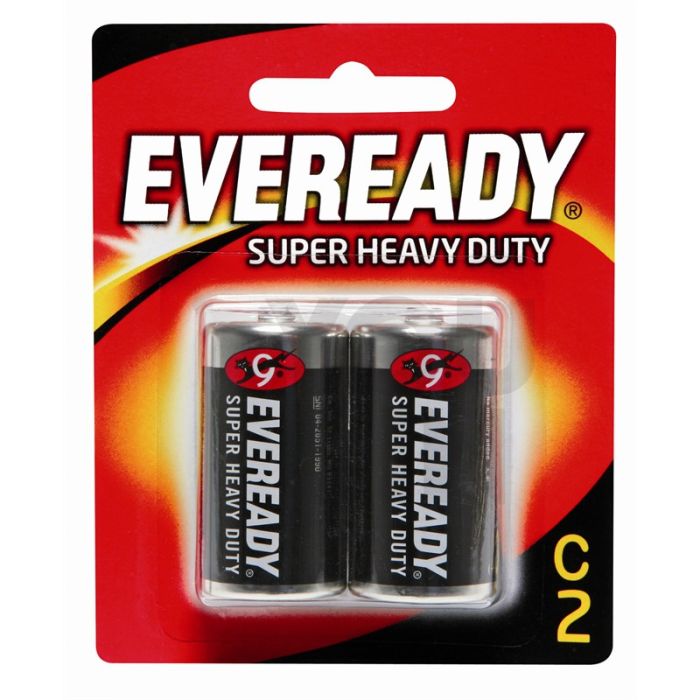 Eveready 1235BP2 C Super Heavy Duty Battery 2pc Card