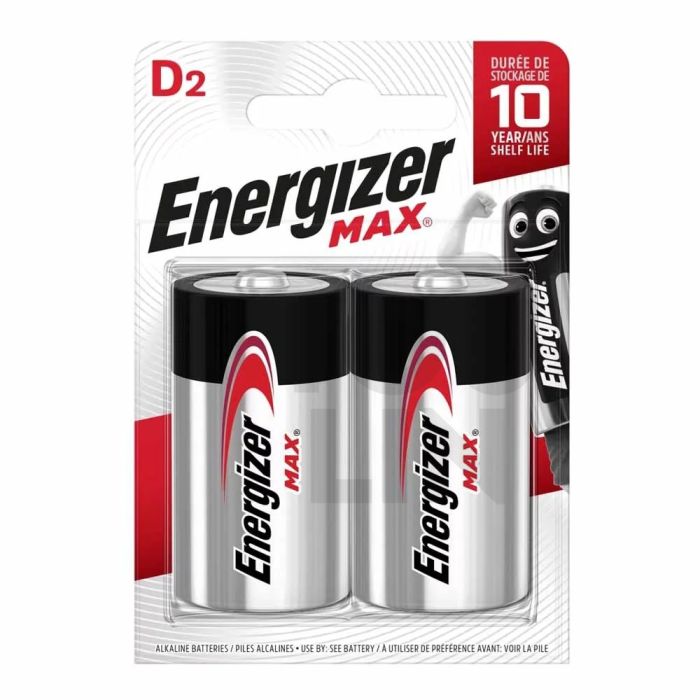 Energizer E95BP2 D Battery 2pc Card