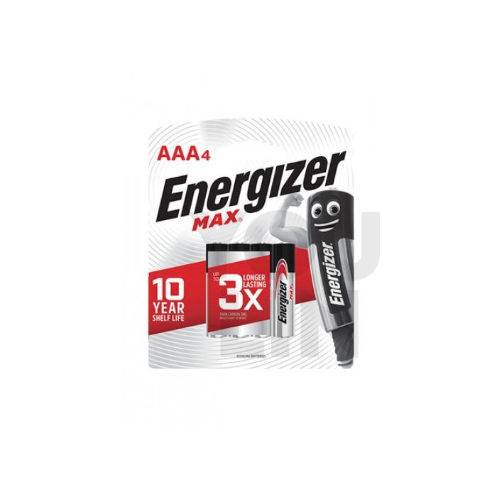 Energizer E92BP4M AAA Battery 4pc Card