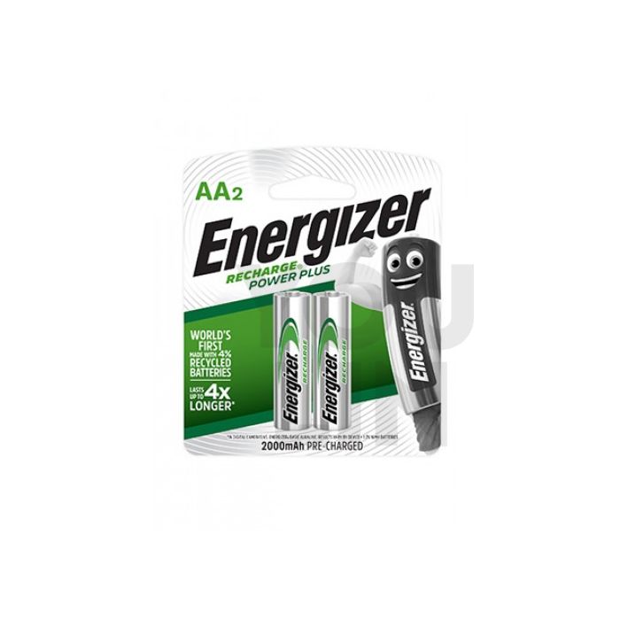 Energizer NH15PPRP2 NIMH AA Rechargeable Battery 2000mah 2pc Card