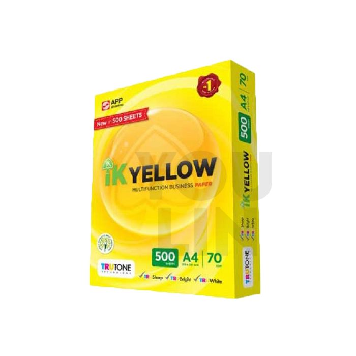 IK Yellow 70gsm A4 Paper - 500's/ream