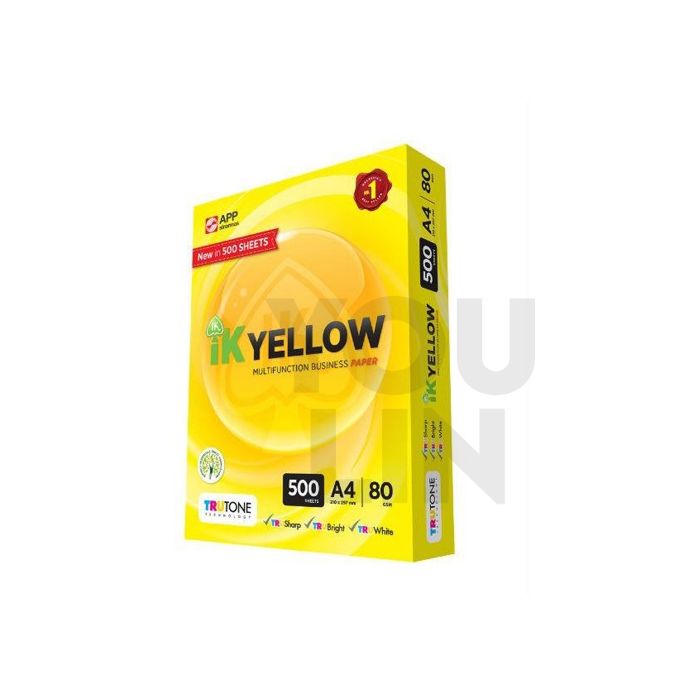 IK Yellow 80gsm A4 Paper 500's/ream