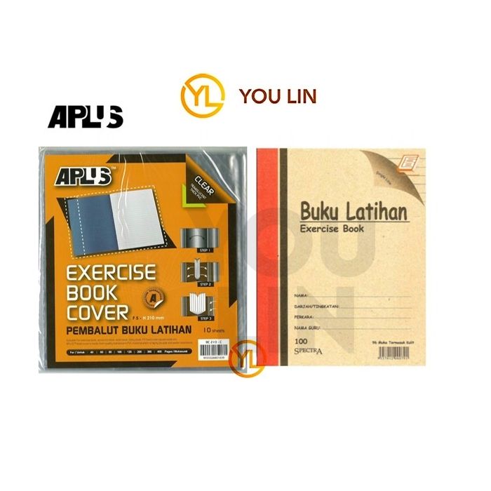 APLUS BC210-C Exercise Book Cover - Clear 10'S