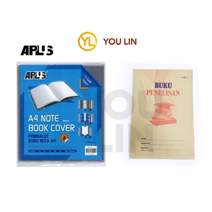 APLUS BC300-C A4 Note Book Cover - Clear 10'S