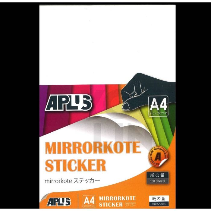 APLUS A4 Mirorkote Sticker 100'S