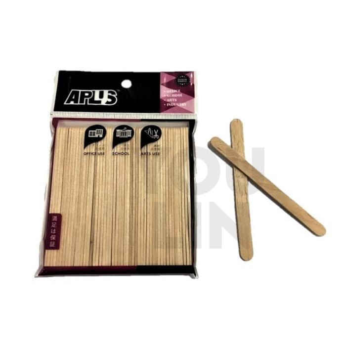 APLUS Pine Wood Stick 11.4cm 50pcs - Plain
