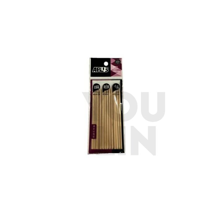 APLUS Round Wood Stick 11.4cm 20pcs - Plain