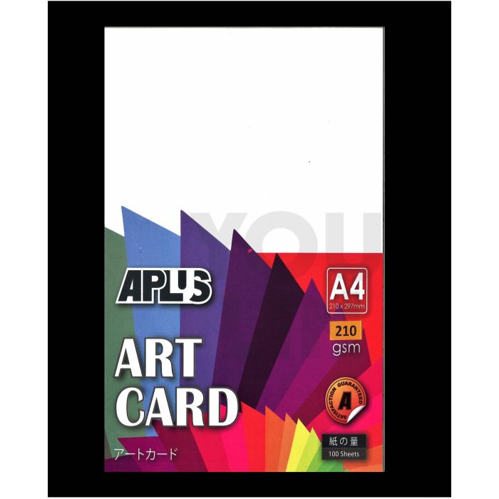 APLUS A4 210gm Art Card 100'S