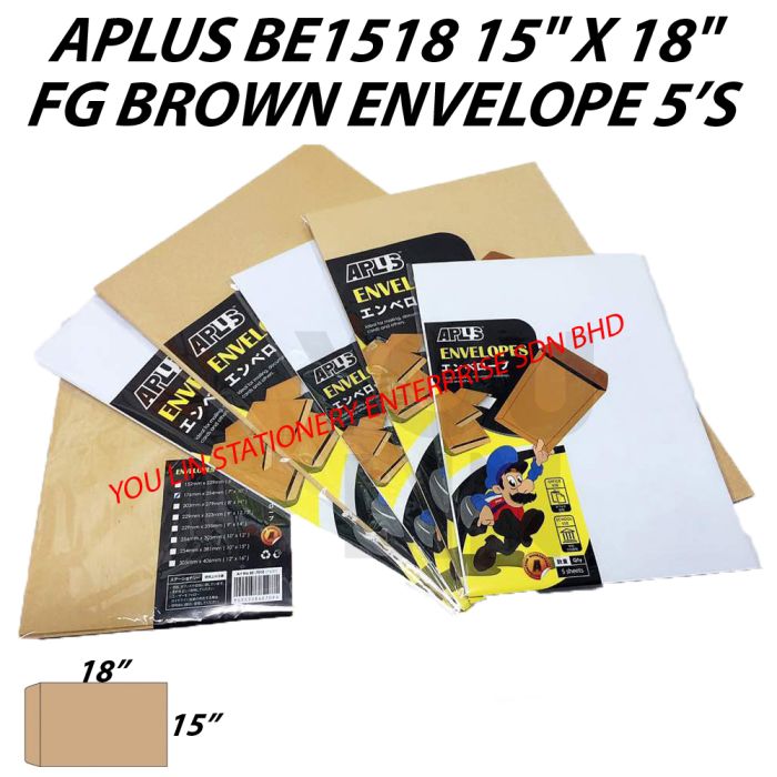APLUS BE1518 15" X 18" FG Brown Envelope 5'S