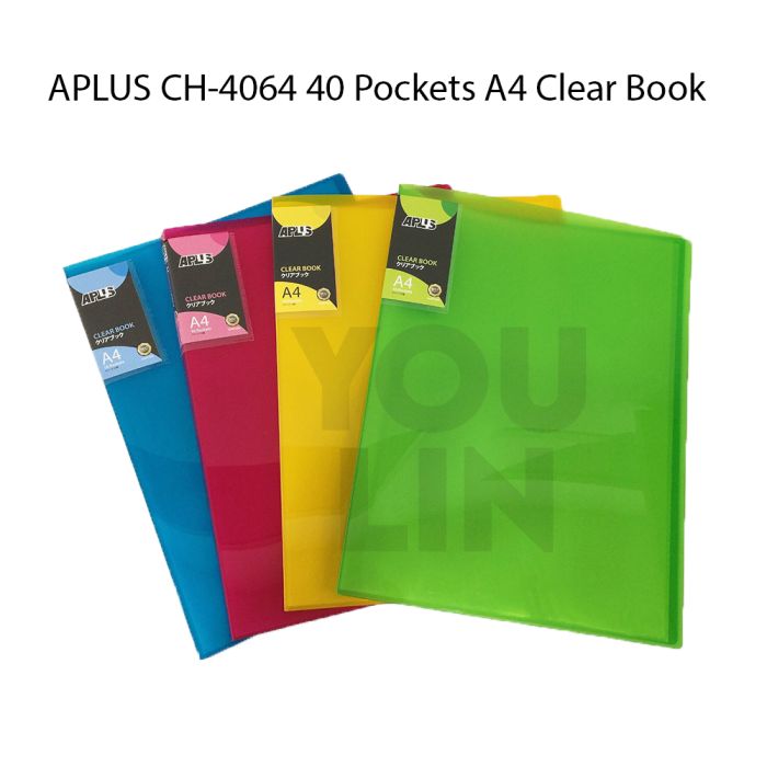 APLUS CH-4064 A4 Clear Book 40'S
