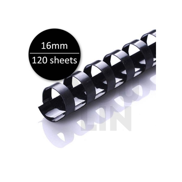 APLUS 16MM Binding Comb - Black 100'S