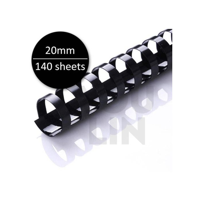 APLUS 20mm Binding Comb - Black 100'S