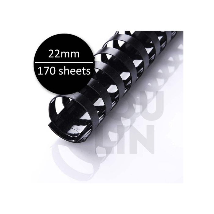 APLUS 22mm Binding Comb - Black 50'S