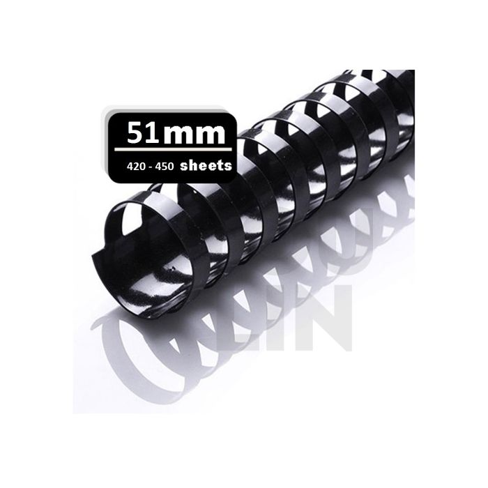 APLUS 51MM Binding Comb - Black 50'S