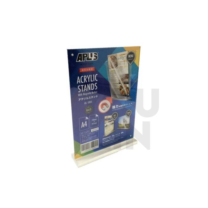 APLUS AS-5005 A4 Magnetic Acrylic Stand - Vertical